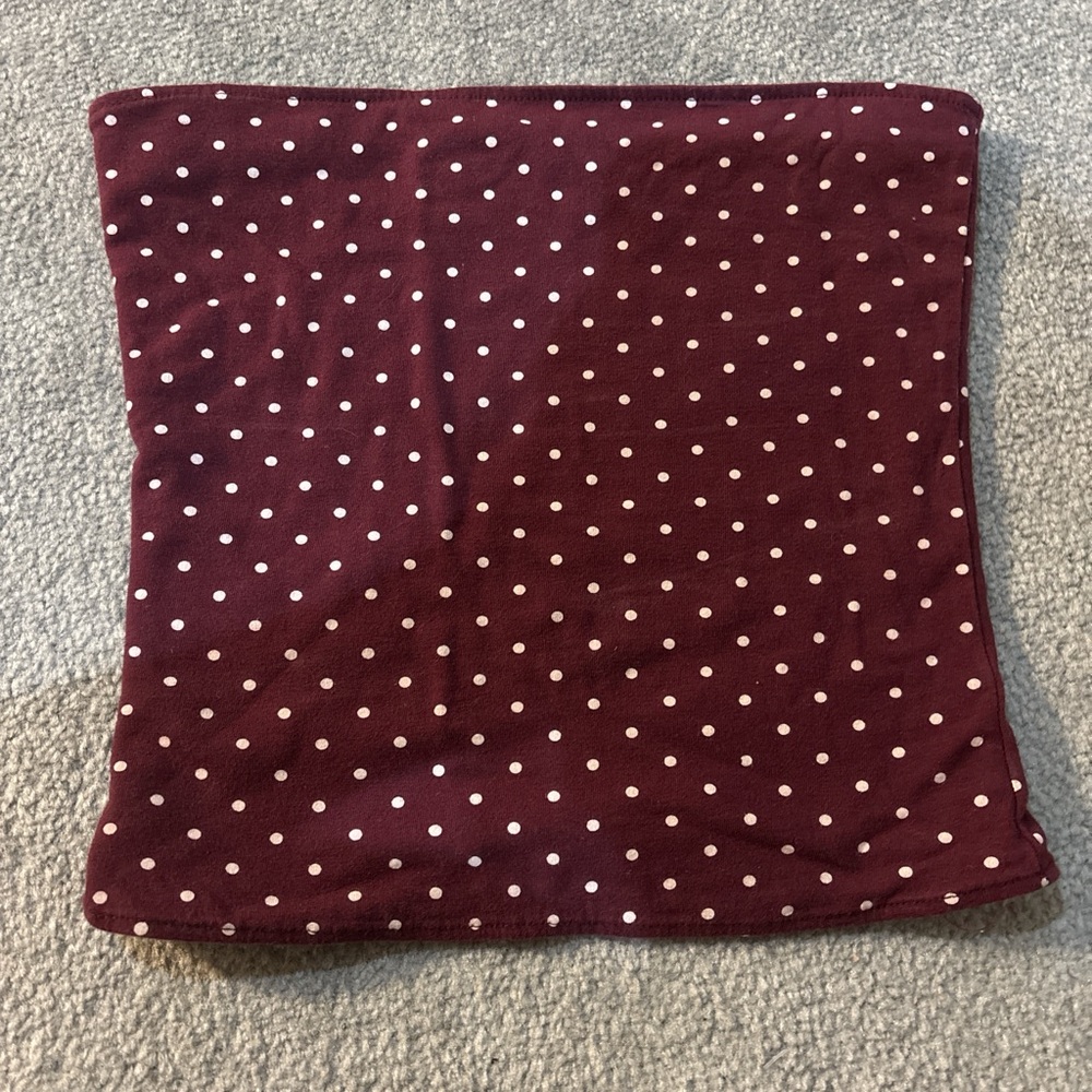Hollister Burgundy Polka Dot Tank Top